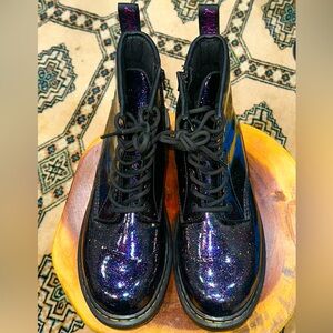 Dr. Martens Purple Sparkle Boots